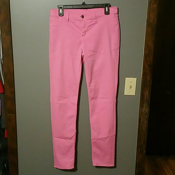 Pink skinny jeans, 28" waist.