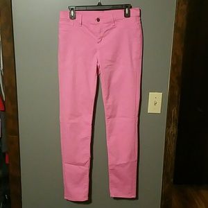 Pink skinny jeans, 28" waist.