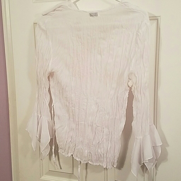 White Ruffle Top - Picture 2 of 3