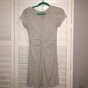 Striped cutout dress