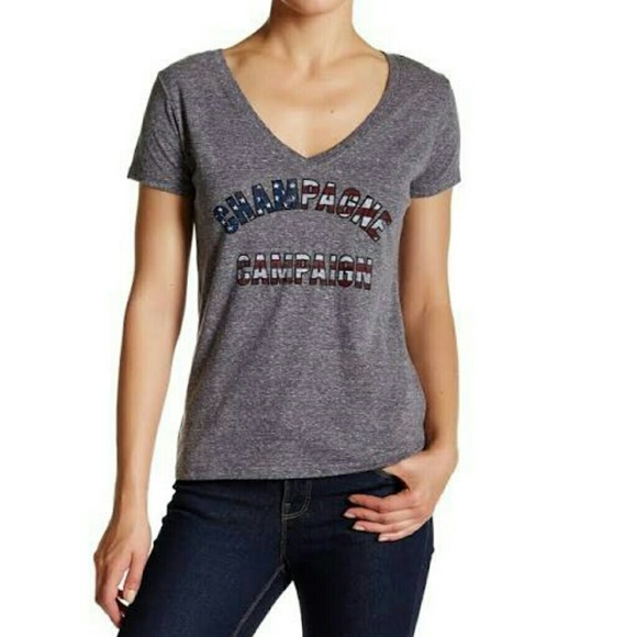 CHAMPAGNE CAMPAIGN GRAY TEE SHIRT - Picture 6 of 9