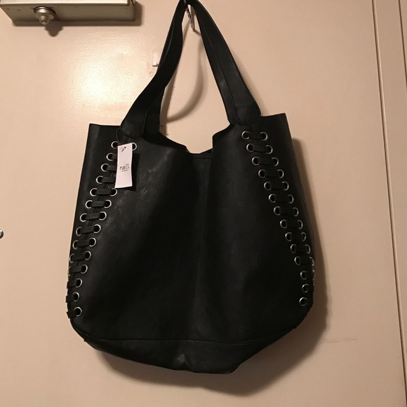 Black tote bag