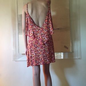blu moon backless floral dress