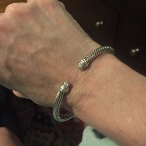 David Yurman medium cable diamond bangle