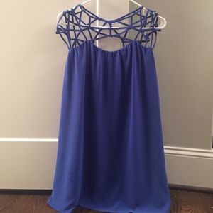 Naked Zebra Blue Dress