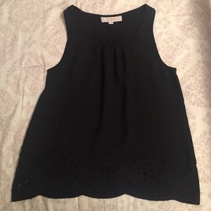 Ann Taylor Loft Scalloped Bottom Top