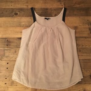 Gap dusty light pink tank top with black straps