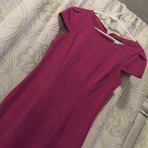 Fuschia cap sleeve dress, Size 2! 💗