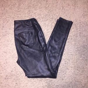 Faded Glory Leather Leggings