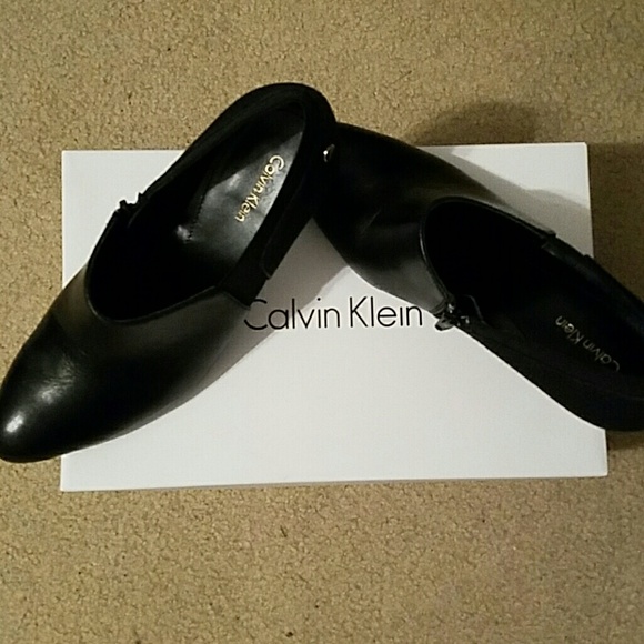 Calvin Klein Black Booties