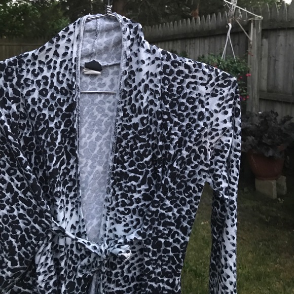 Cheetah print tie front blazer - Picture 6 of 7