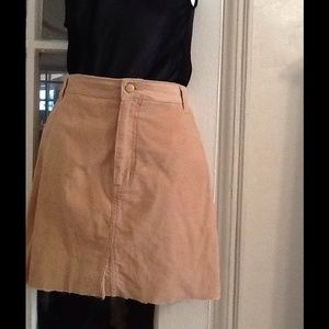 Tan corduroy skirt Cherokee size 14.
