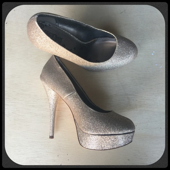 Glitter Platform Heels