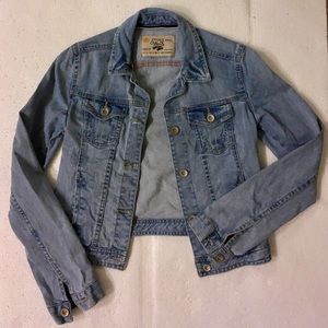 Zara Cropped Jean Jacket