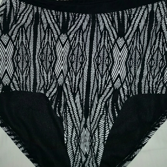 High Waisted Tribal Bikini Bottoms