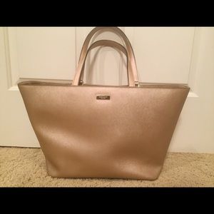 Rose Gold Kate Spade tote