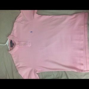 Polo Ralph Lauren pink polo shirt with blue pony