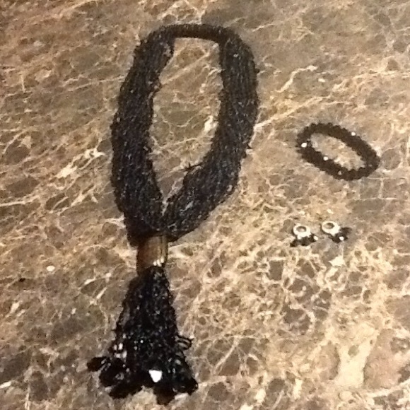 24 inch necklace, bracelet and earring set