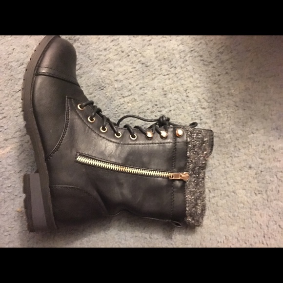 Stylish combat boots!
