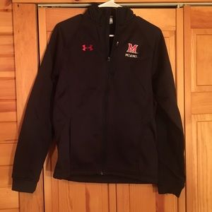 Under Armor College Zip Up- Miami University