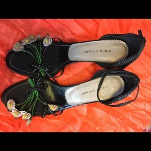 Colin Stuart Flower Sandals, size 9