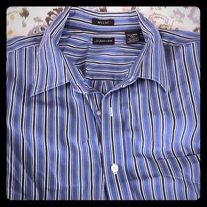 Striped button up shirt