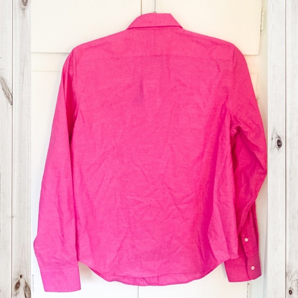 Bright Pink Non-Iron Polo Button Down - Picture 3 of 3