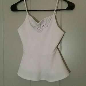 Crochet neck tank