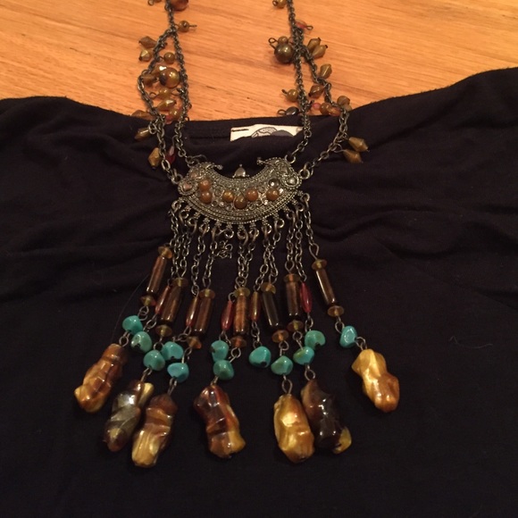 Jagger hippie festival boho retro/builtin necklace - Picture 2 of 4