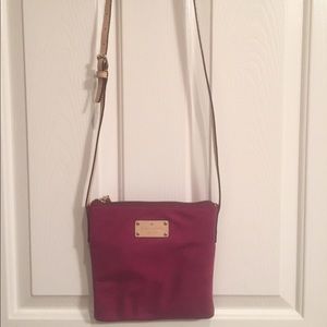 Dark pink Kate Spade cross body