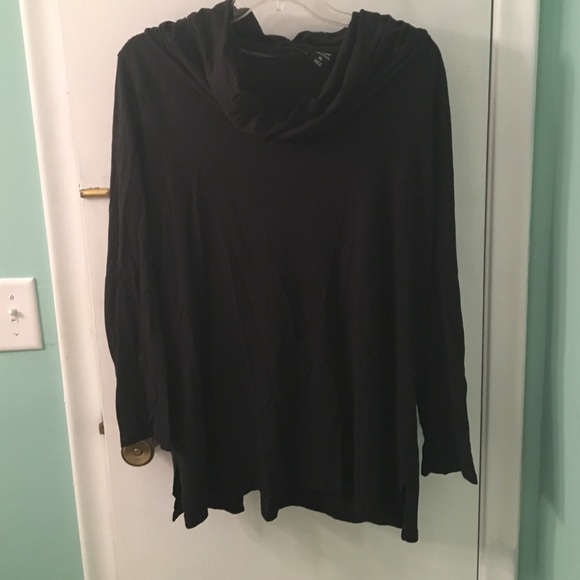XL black cowl neck tunic.