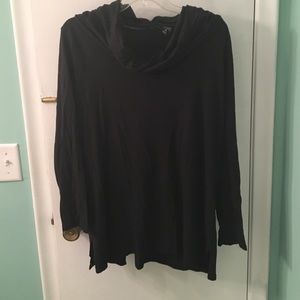 XL black cowl neck tunic.
