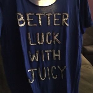 PRICE DROP Juicy sequin T size L.