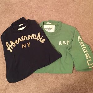 2 Abercrombie long sleeve sweaters