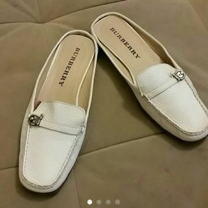 BURBERRY Leather Loafers Size 38.5