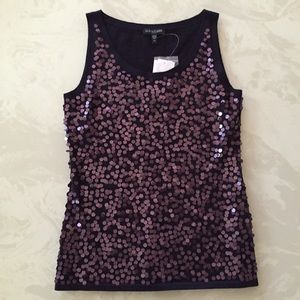 NWT Eileen Fisher sequin tank 100% merino wool