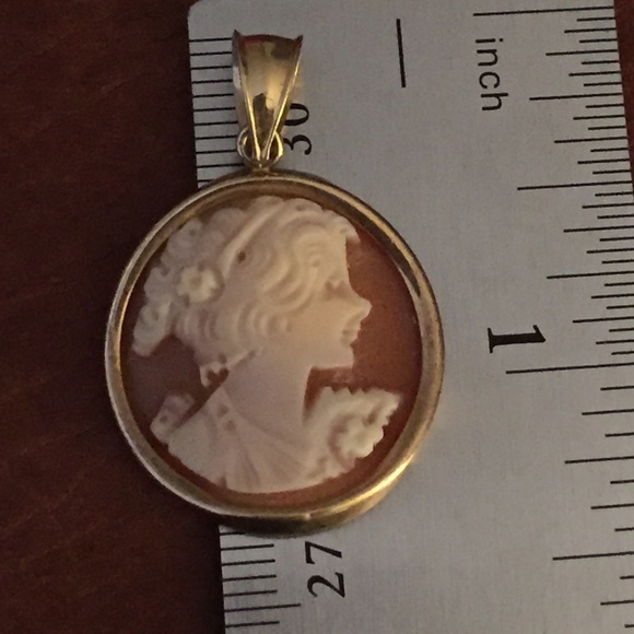 FINAL SALE Genuine Cameo in 14KT Handmade in Italy
