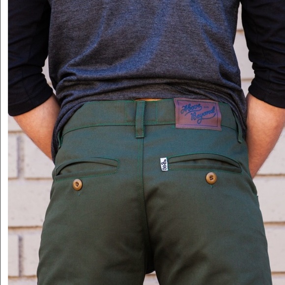 'Above and Beyond Traditional' Green Shorts - Picture 2 of 2