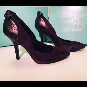 Jessica Simpson Purple Suede Pointed Heels Size 6