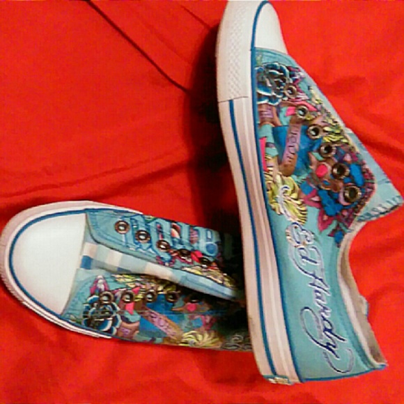 SOLD..Ed Hardy Sneakers - Picture 2 of 2
