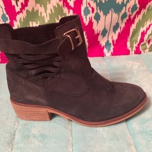Charcoal/Black Ankle Boots