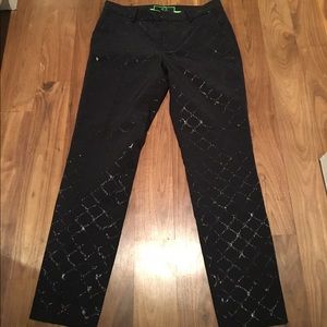 CWONDER Black Chain Link design work pants.