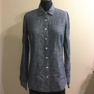 J.Crew Perfect Polka-Dot Chambray Shirt