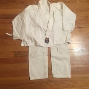 White karate gi