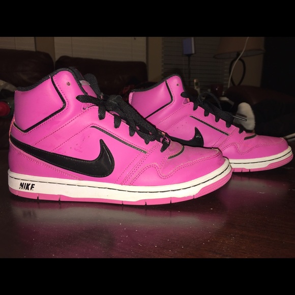 light pink nike high tops