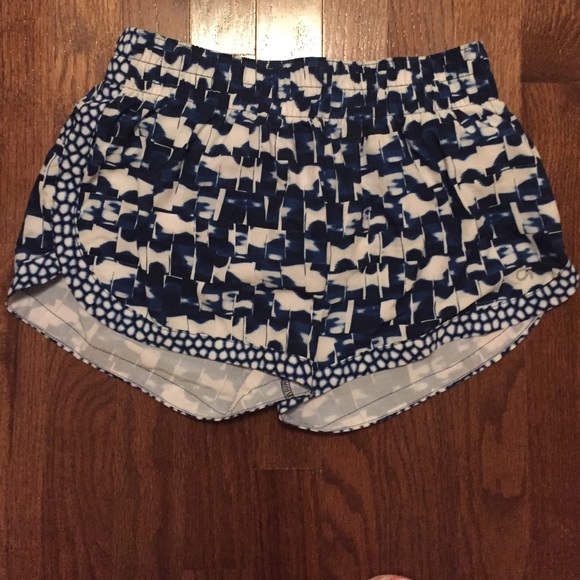 Blue and White print Gap Athletic Shorts