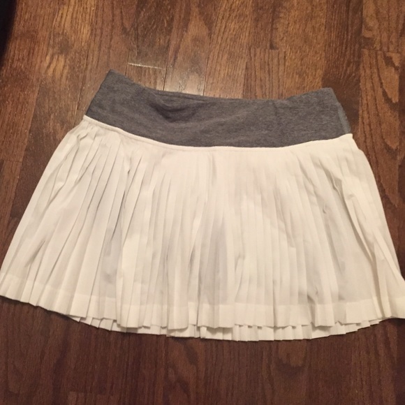 Lululemon Pleated White Tennis Skirt