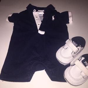 Ralph Lauren Navy Blue Onesie.