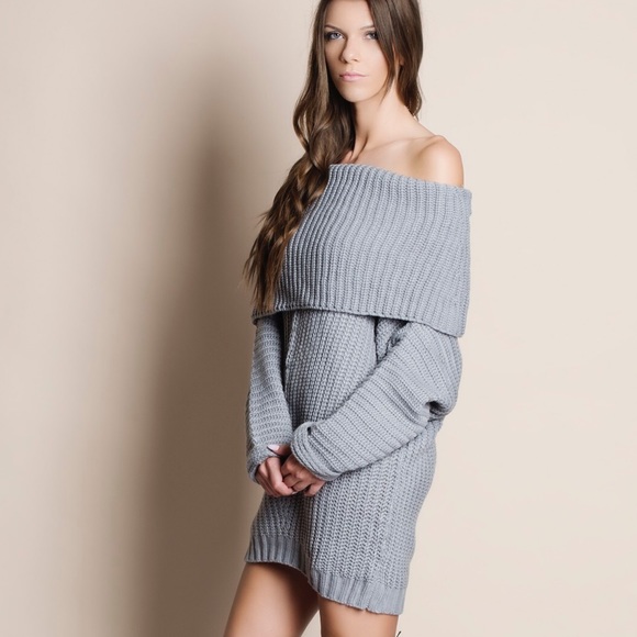 LOWEST PRICE Off Shoulder Chunky Sweater Top - Picture 2 of 4