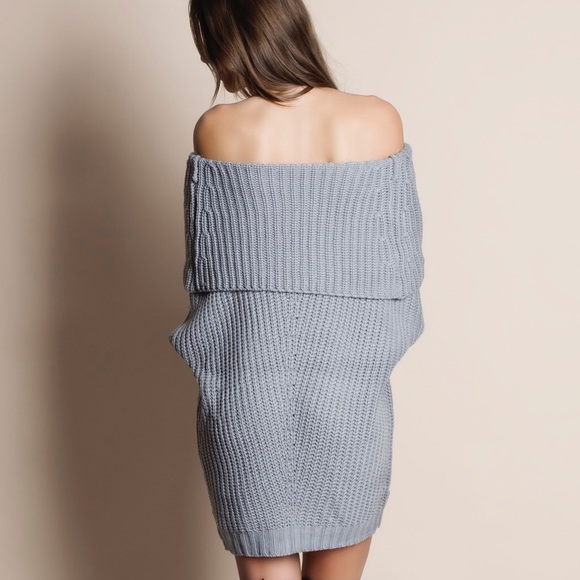 LOWEST PRICE Off Shoulder Chunky Sweater Top - Picture 3 of 4